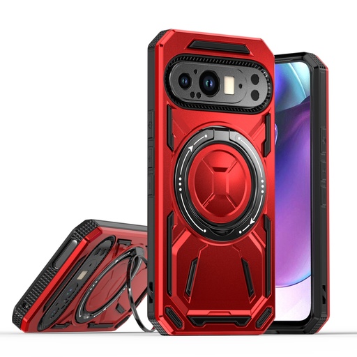 [CS-GP9-ARSC-RD] Armor Rotate Stand Case with Magsafe for Google Pixel 9 - Red