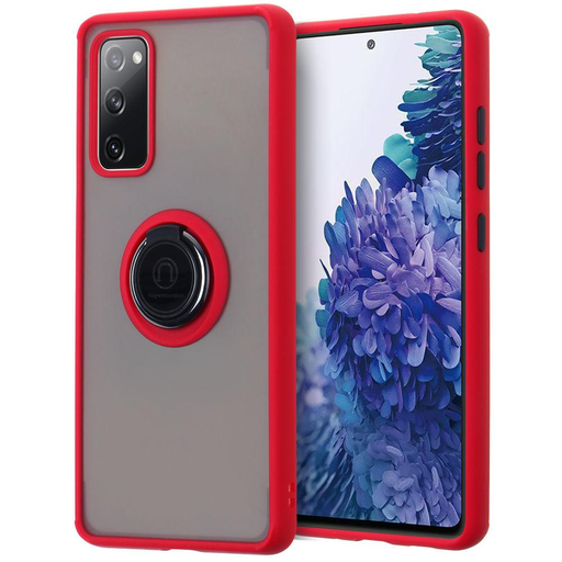 [CS-A06-MTR-RD] Matte Ring Case for Galaxy A06 - Red