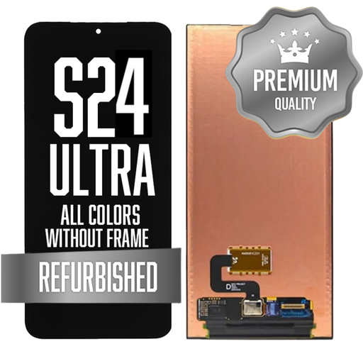 [LCD-S24U-BK] OLED Assembly for Samsung Galaxy S24 Ultra Without Frame - All Colors (Refurbished - Premium)