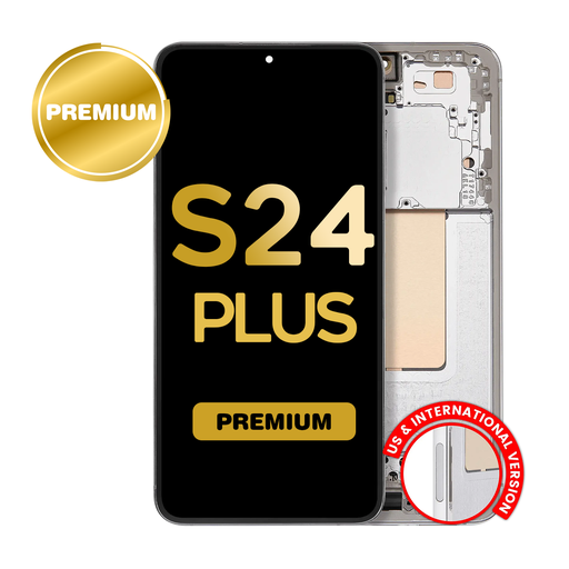 [LCD-S24P-WF-GY] OLED Assembly for Samsung Galaxy S24 Plus (S926) with Frame - Gray (Premium)