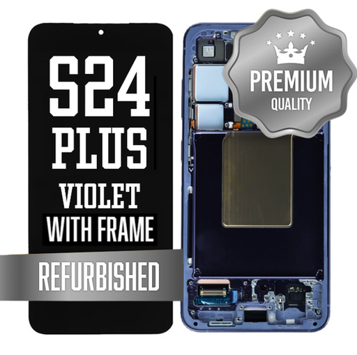 [LCD-S24P-WF-VI] OLED Assembly for Samsung Galaxy S24 Plus With Frame - Violet (Refurbished - Premium)