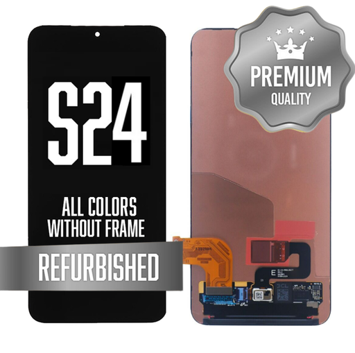 [LCD-S24-BK] OLED Assembly for Samsung Galaxy S24 Without Frame - All Colors (Refurbished - Premium)
