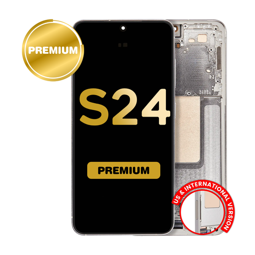 [LCD-S24-WF-YL] OLED Assembly for Samsung Galaxy S24 (S921) with Frame - Yellow (Premium)
