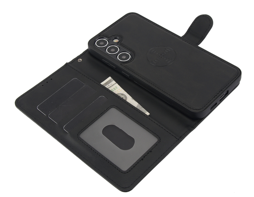 [CS-S25P-CMC-BK] Classic Magnet Wallet Case for Galaxy S25 Plus / S24 Plus - Black