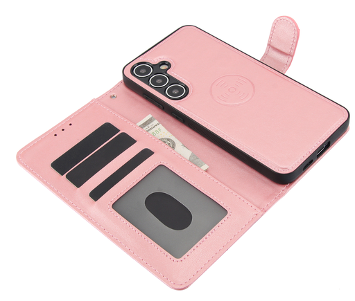 [CS-S25P-CMC-ROGO] Classic Magnet Wallet Case for Galaxy S25 Plus / S24 Plus - Rose Gold