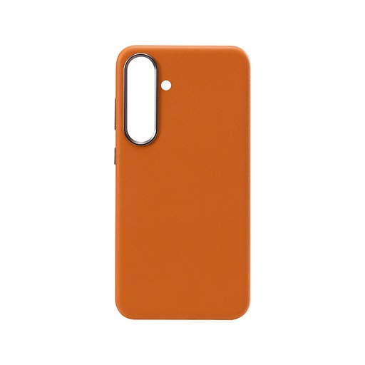 [CS-S25P-ALC-OR] Leatherette Case with inner Magsafe for Galaxy S25 Plus / S24 Plus - Hermes
