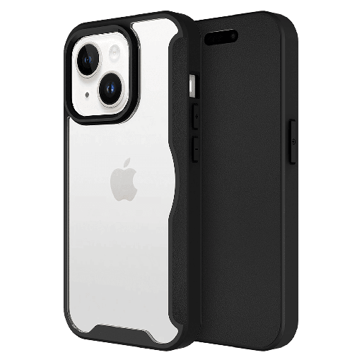 [AA-IPH13-FLIPWALLET-BLK] Ampd - Tpu  /  Acrylic Wallet Flip Case For Apple Iphone 13 - Black