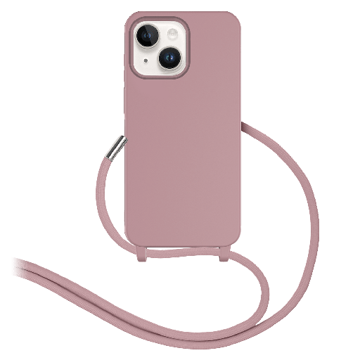 [AA-IPH13-CRSSSTRP-MVE] Ampd - Real Feel Tpu Crossbody Strap Case For Apple Iphone 13 - Mauve