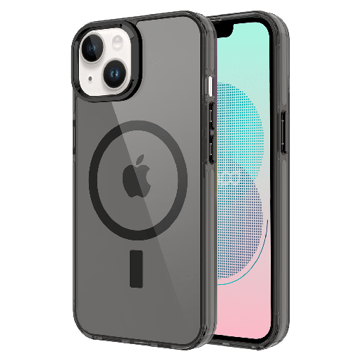 [AA-IPH13-CLRPOPMAG-GRY] Ampd - Tpu  /  Acrylic Drop Magsafe Case For Apple Iphone 13 - Grey