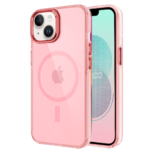 [AA-IPH13-CLRPOPMAG-PNK] Ampd - Tpu  /  Acrylic Drop Magsafe Case For Apple Iphone 13 - Pink