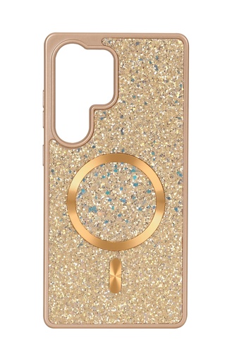 [CS-S25-BCM-ROGO] Blinged Case with Magsafe for Galaxy S25 / S24 - Rose Gold