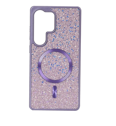 [CS-S25P-BCM-PU] Blinged Case with Magsafe for Galaxy S25 Plus / S24 Plus - Purple