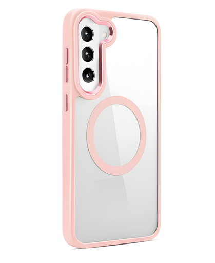 [CS-S25-MWC-LPN] Metal Wireless Charging Case for Galaxy S25 / S24 - Light Pink