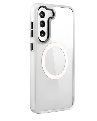 [CS-S25P-MWC-CL] Metal Wireless Charging Case for Galaxy S25 Plus / S24 Plus - Clear