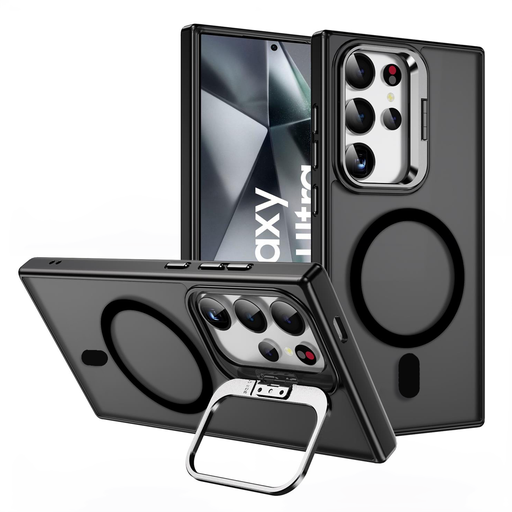 [CS-S25P-MCS-BK] Magsafe Camera Stand Case for  Samsung Galaxy S25 Plus / S24 Plus - Black