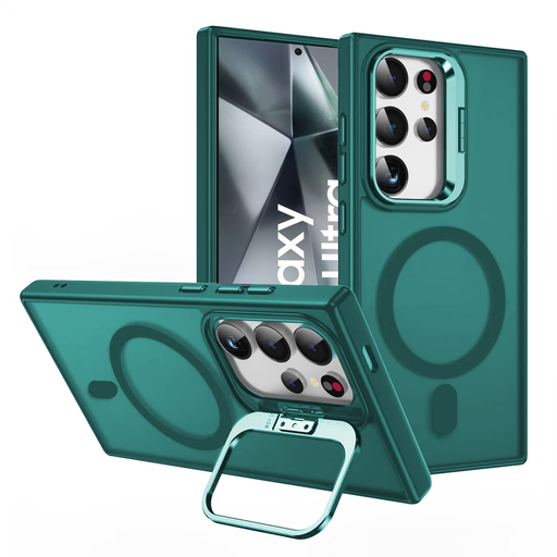 [CS-S25P-MCS-GR] Magsafe Camera Stand Case for  Samsung Galaxy S25 Plus / S24 Plus - Green