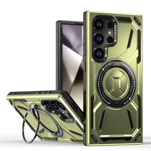 [CS-S25P-ARSC-AGR] Armor Rotate Stand Case with Magsafe for Galaxy S24 / S25  Plus - Army Green