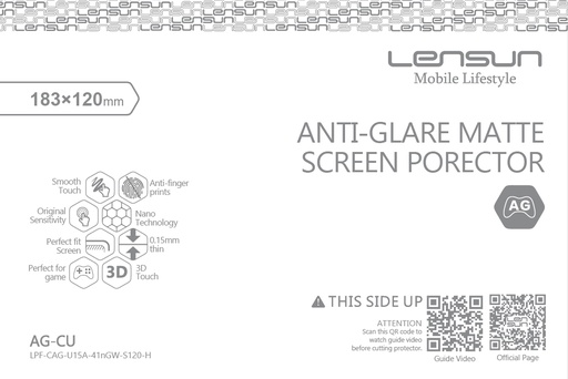 [TL-LS-AG-CU] Anti-Glare Matte Screen Protector (AG-CU) (10 pcs/box)
