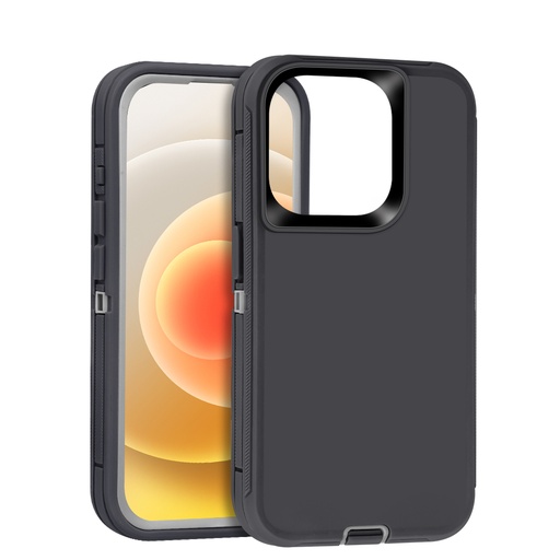 [CS-I14PM-OBD-BKGY] DualPro Protector Case for IPhone 14 Pro Max - Black & Gray