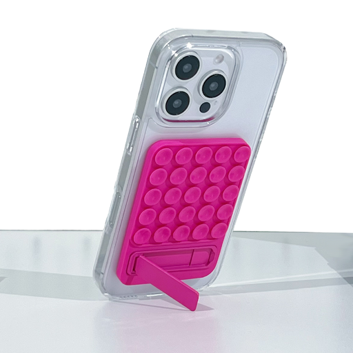[AC-OSS-BR-PN] Octogrip Silicone Suction Grip Bracket (Phone Adhesive Mount) - Pink