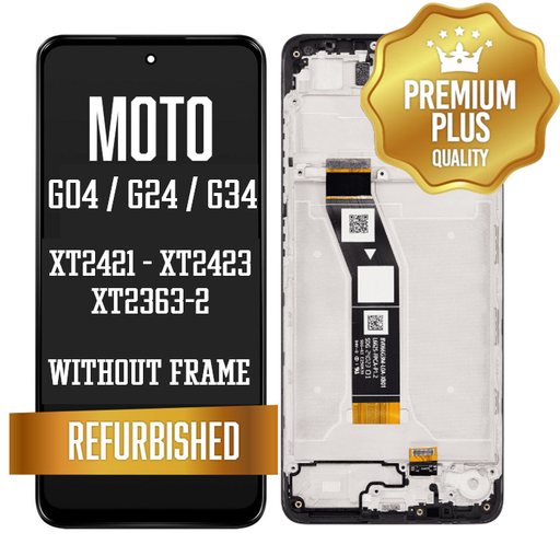 [LCD-XT2421-BK] LCD Assembly without Frame for Motorola Moto G04 (XT2421/2024), G24 (XT2423/2024), G34 (XT2363-2) (Premium)