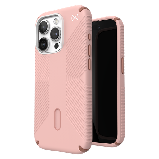 [150447-3213] Speck - Presidio2 Grip Magsafe Case For Apple Iphone 15 Pro - Dahlia Pink