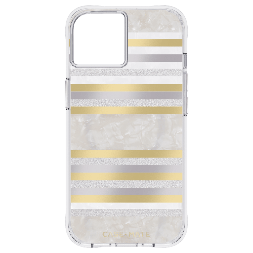 [CM049180] Case-mate - Pearl Magsafe Case For Apple Iphone 14  /  13 - Pearl Stripes