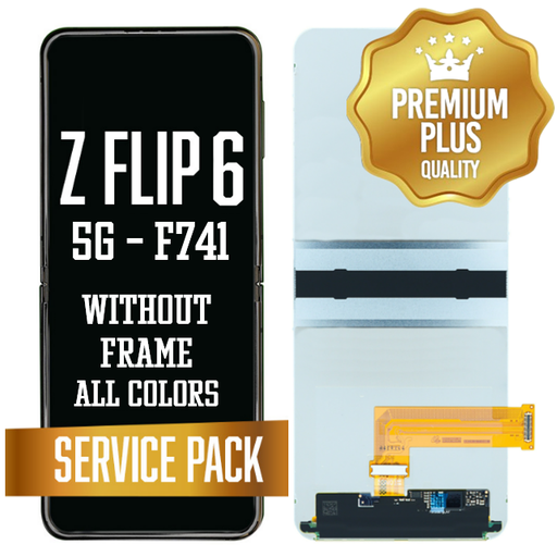 [LCD-ZFL6-SP-BK] OLED Assembly (Inner) for Samsung Galaxy Z Flip 6 5G (F741) 2024 Without Frame - All Colors (Service Pack)