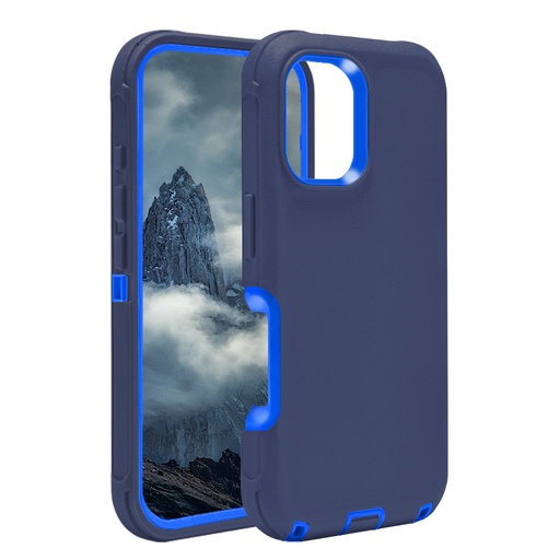 [CS-I16-OBD-NEW-DBLBL] DualPro Protector Case for iPhone 16 (2025 Design) - Dark Blue & Blue