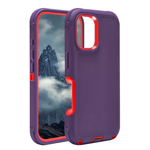 [CS-I16M-OBD-NEW-PUPN] DualPro Protector Case for iPhone 16 Plus (2025 Design)- Purple & Pink