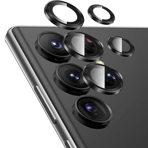 [TG-S25U-RCL-BK] Ring Camera Lens w/HD Tempered Glass for Samsung S25 Ultra (Black)