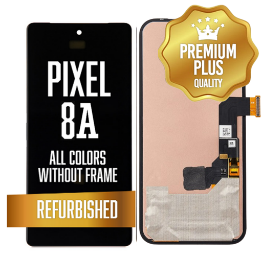 [LCD-GP8A-BK] LCD Assembly for Google Pixel 8A Without Frame (Without Fingerprint Sensor) - All Colors (Premium/ Refurbished)