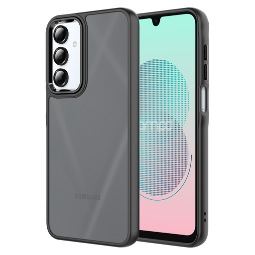 [AA-A165G-ACRYLICSMK-BLK] Ampd - Acrylic Smoke Case For Samsung Galaxy A16 5g - Grey And Black