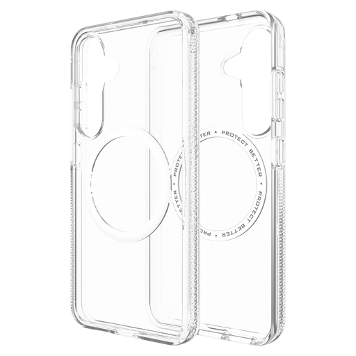 [702317276] Zagg - Crystal Palace Snap Magsafe Case For Samsung Galaxy S25 - Clear