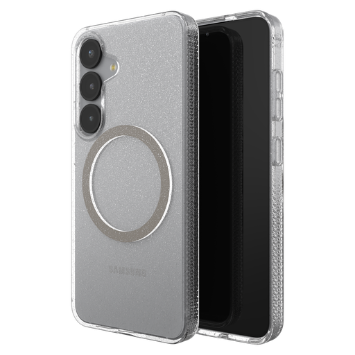 [702317390] Zagg - Milan Snap Magsafe Case For Samsung Galaxy S25 - Glitter Starlight