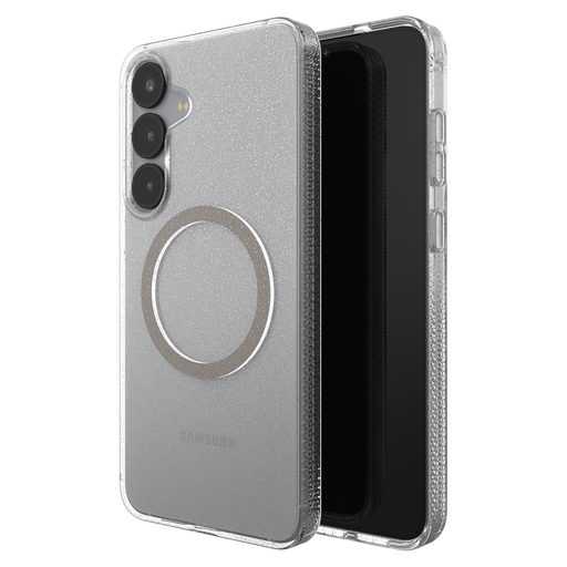 [702317391] Zagg - Milan Snap Magsafe Case For Samsung Galaxy S25 Plus - Glitter Starlight