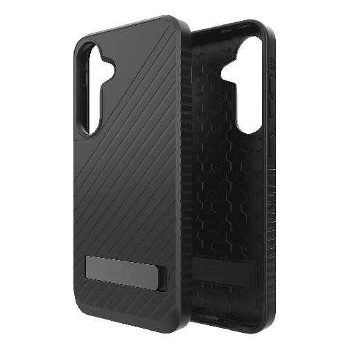 [702317412] Zagg - Denali Case With Kick Stand For Samsung Galaxy S25 Plus - Black