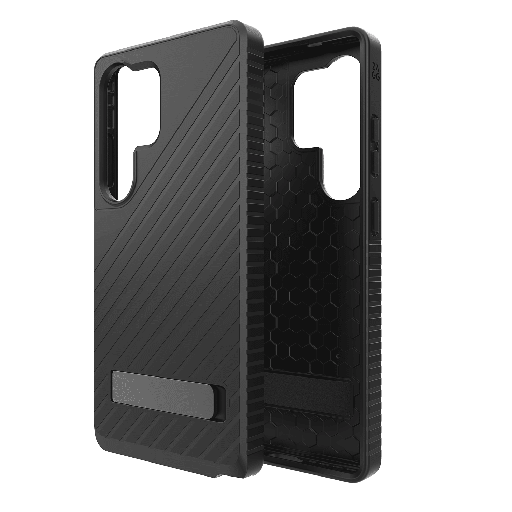 [702317413] Zagg - Denali Case With Kick Stand For Samsung Galaxy S25 Ultra - Black