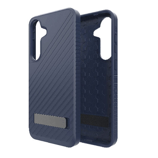 [702317415] Zagg - Denali Case With Kick Stand For Samsung Galaxy S25 Plus - Navy