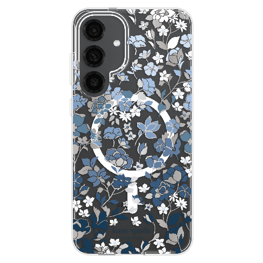 [KS055950] Kate Spade - Protective Hardshell Case With Magnet For Samsung Galaxy S25 Plus - Flowerbed Blue