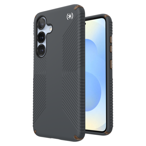 [150868-3212] Speck - Presidio2 Grip Case With Magnet For Samsung Galaxy S25 - Charcoal Grey