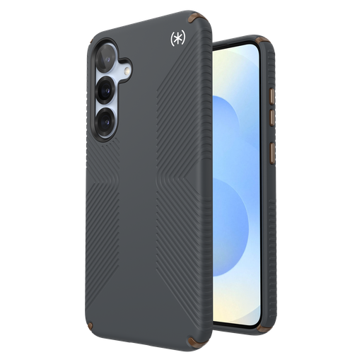 [150880-3212] Speck - Presidio2 Grip Case With Magnet For Samsung Galaxy S25 Plus - Charcoal Grey