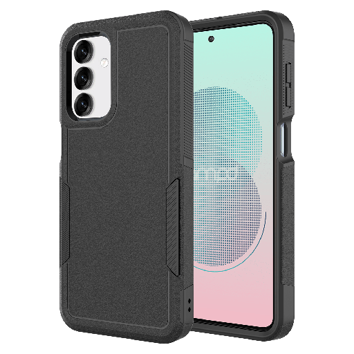 [AA-S25-MILITARY-BLK] Ampd - Dual Layer Hard Shell Military Drop Case For Samsung Galaxy S25 - Black