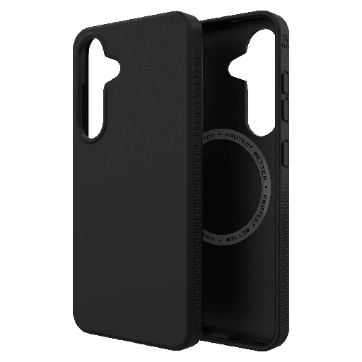 [702318053] Zagg - Milan Snap Opaque Case For Samsung Galaxy S25 - Black