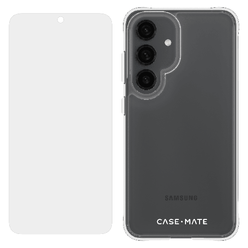 [CM055746] Case-mate - Protection Pack Tough Case And Flexishield Screen Protector For Samsung Galaxy S25 - Clear