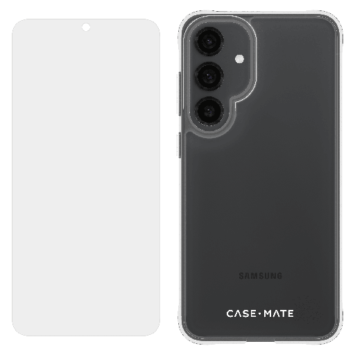 [CM055748] Case-mate - Protection Pack Tough Case And Flexishield Screen Protector For Samsung Galaxy S25 Plus - Clear