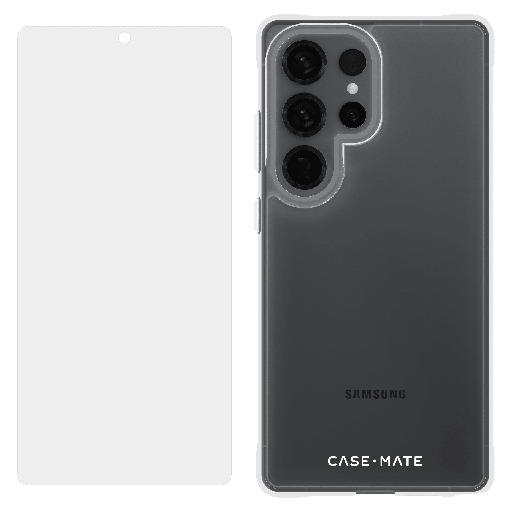 [CM055750] Case-mate - Protection Pack Tough Case And Flexishield Screen Protector For Samsung Galaxy S25 Ultra - Clear