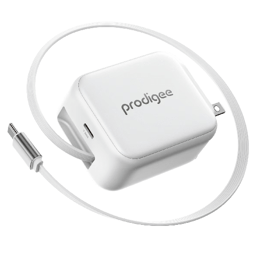 [RTRC-30W-WCRG] Prodigee - Energee Retract-it Wall Charger 30w - White