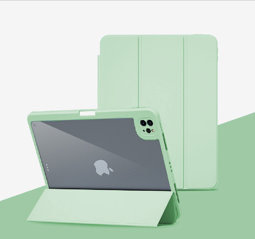 [CS-IP10-CBM-LGR] Clear Back Magnet Case for iPad 11 (2025) / iPad 10 (2022) - Light Green