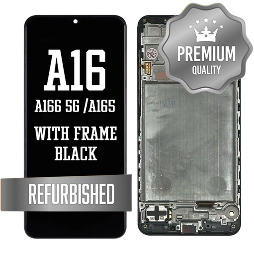 [LCD-A166-WF-BK] LCD Assembly for Galaxy A16 5G 2024 (A166/A165) with Frame - Black (Refurbished)